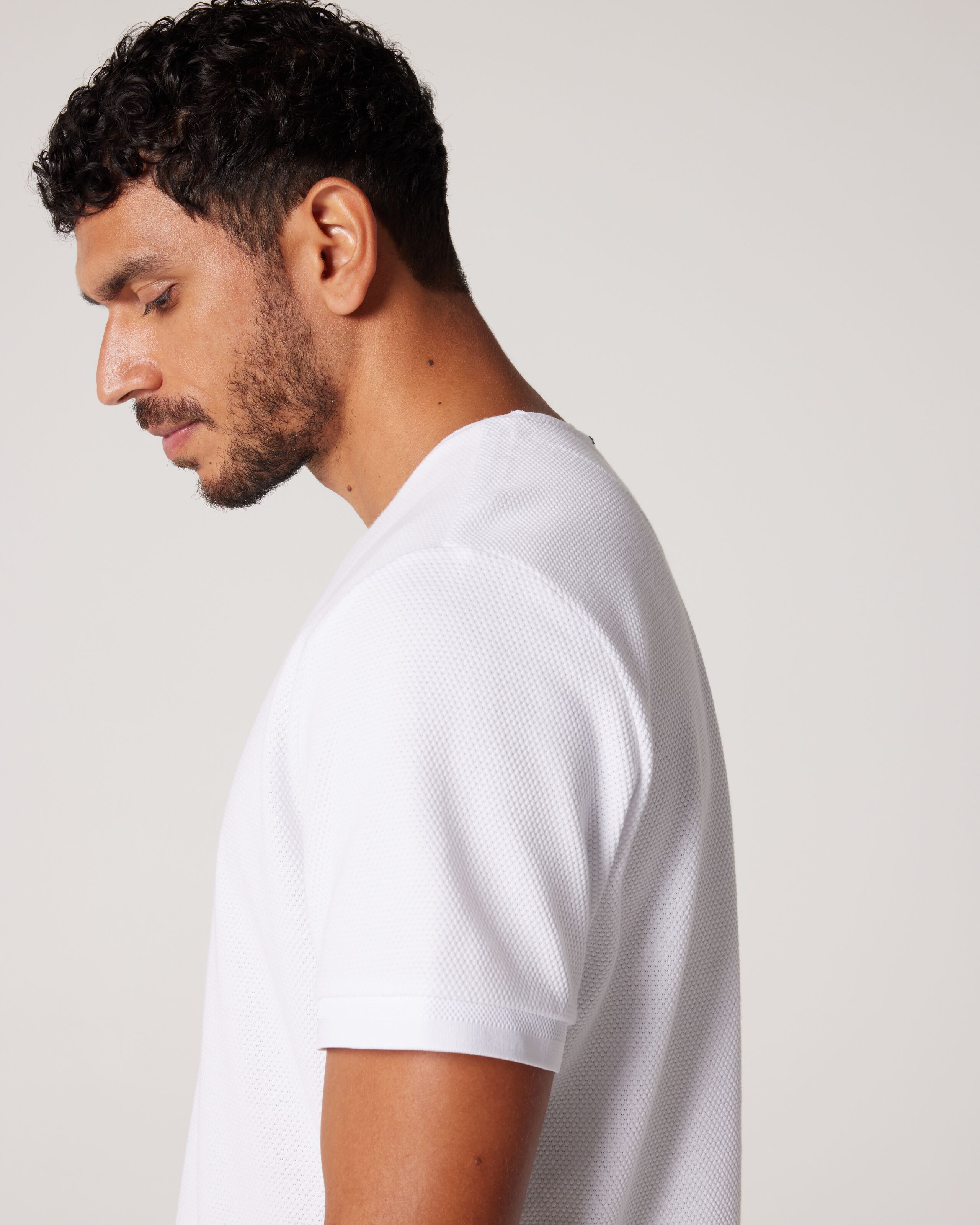 Jacquard Textured Tee T Shirts Politix